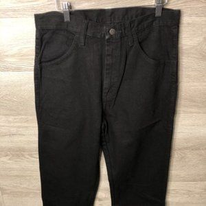 Rustler Wrangler 33x34 Reg Fit Straight BLK Jeans